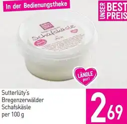 Sutterlüty Sutterlüty's Bregenzerwälder Schafskäsle Angebot
