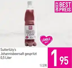 Sutterlüty Sutterlüty's Johannisbeersaft gespritzt Angebot