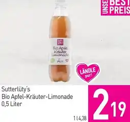 Sutterlüty Sutterlüty's Bio Apfel-Kräuter-Limonade Angebot