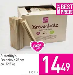 Sutterlüty Sutterlüty's Brennholz Angebot