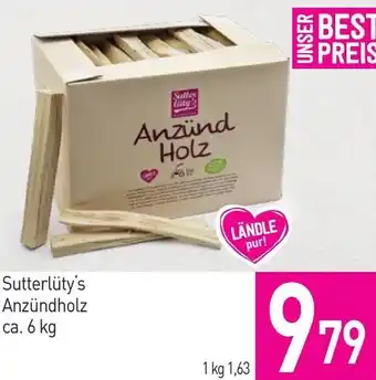 Sutterlüty Sutterlüty's Anzündholz Angebot