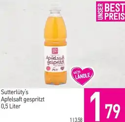 Sutterlüty Sutterlüty's Apfelsaft gespritzt Angebot