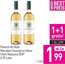 Sutterlüty Palacio de Nida Macabeo Sauvignon blanc Utiel-Requena DOP Angebot