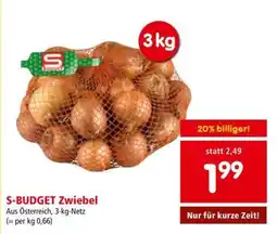 Interspar S-BUDGET Zwiebel Angebot
