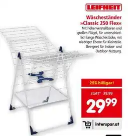 Interspar Wäscheständer Classic 250 Flex Angebot
