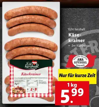 Lidl Echt Herzhaft Käse Krainer 1 Kg Angebot