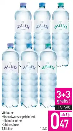 Sutterlüty Vöslauer Mineralwasser prickelnd, mild oder ohne Kohlensäure Angebot