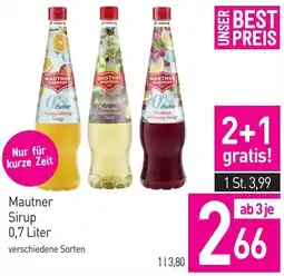 Sutterlüty Mautner Sirup Angebot