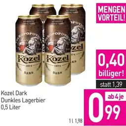 Sutterlüty Kozel Dark Dunkles Lagerbier Angebot