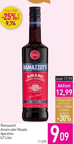 Sutterlüty Ramazzotti Amaro oder Rosato Aperetivo Angebot