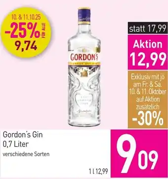 Sutterlüty Gordon's Gin Angebot