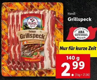 Lidl Handl Grillspeck 140 g Angebot