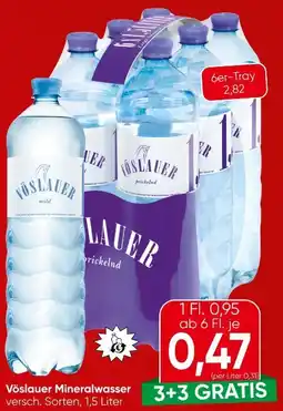 Eurospar Vöslauer Mineralwasser Angebot