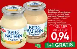 Spar Schärdinger Bergbauern Joghurt Angebot