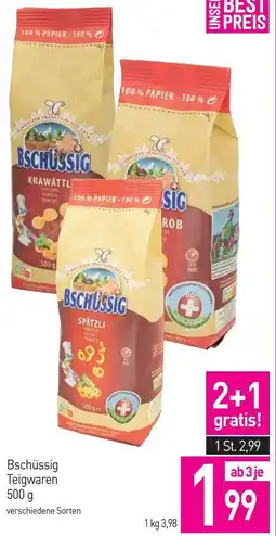 Sutterlüty Bschüssig Teigwaren Angebot