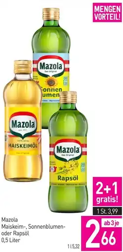 Sutterlüty Mazola Maiskeim-, Sonnenblumen- oder Rapsöl Angebot