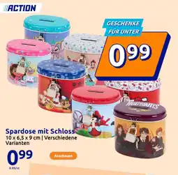 Action Spardose mit Schloss Angebot