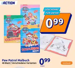 Action Paw Patrol Malbuch Angebot