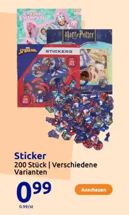 Action Sticker Angebot
