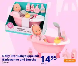 Action Dolly Star Babypuppe mit Badewanne und Dusche Angebot