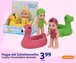 Action Puppe mit Schwimmreifen Angebot