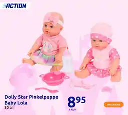 Action Dolly Star Pinkelpuppe Baby Lola Angebot