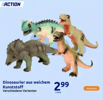 Action Dinosaurier aus weichem Kunststoff Angebot