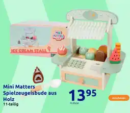 Action Mini Matters Spielzeugeisbude aus Holz Angebot
