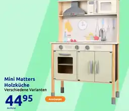Action Mini Matters Holzküche Angebot