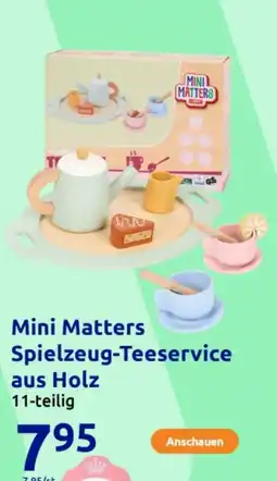 Action Mini Matters Spielzeug Teeservice aus Holz Angebot