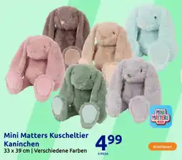 Action Mini Matters Kuscheltier Kaninchen Angebot
