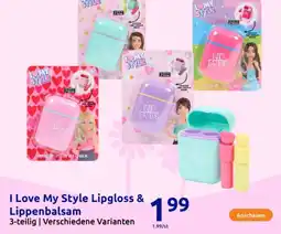 Action I Love My Style Lipgloss & Lippenbalsam Angebot