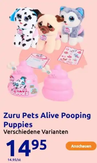 Action Zuru Pets Alive Pooping Puppies Angebot