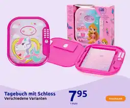 Action Tagebuch mit Schloss Angebot