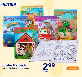 Action Jumbo Malbuch Angebot