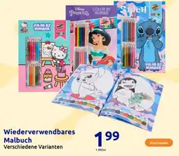 Action Wiederverwendbares Malbuch Angebot