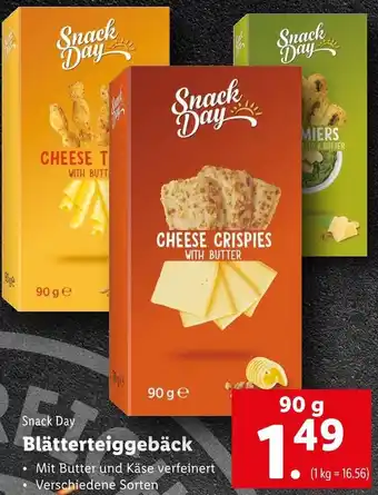 Lidl Snack Day Blätterteiggebäck 90 g Angebot