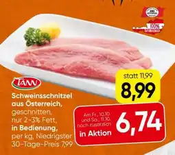 Spar Schweinschnitzel aus Österreich Angebot