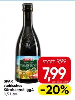 Eurospar SPAR steirisches Kürbiskernöl ggA Angebot