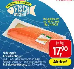 Eurospar S-BUDGET Lachsfilet natur Angebot