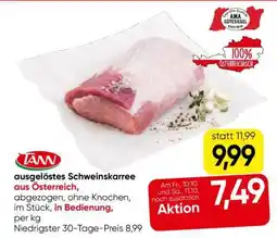Eurospar ausgelöstes Schweinskarree aus Österreich Angebot