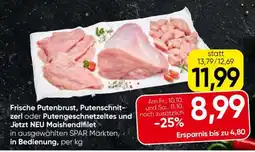 Eurospar Frische Putenbrust, Putenschnitzerl oder Putengeschnetzeltes und Jetzt NEU Maishendlfilet Angebot