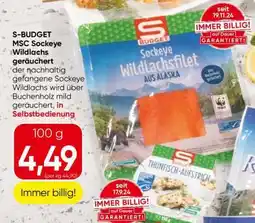 Eurospar S-BUDGET MSC Sockeye Wildlachs geräuchert Angebot