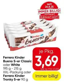 Eurospar Ferrero Kinder Bueno 5-er Classic oder White Angebot