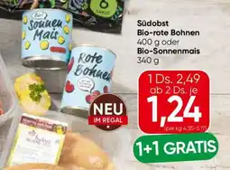 Eurospar Südobst Bio-rote Bohnen oder Bio-Sonnenmais Angebot