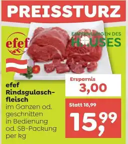 ADEG efef Rindsgulasch- fleisch Angebot