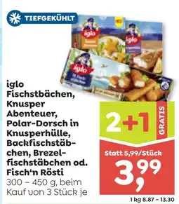 ADEG iglo Fischstbächen, Knusper Abenteuer Angebot