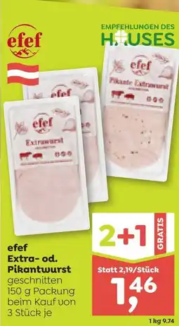 ADEG efef Extra-od. Pikantwurst geschnitten Angebot