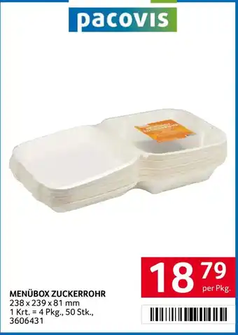Transgourmet Menübox zuckerrohr Angebot