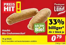 Nah&Frisch Haubis Bio Grahamweckerl Angebot